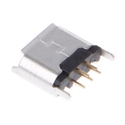 USB-micro connector female 180 graden PCB 03